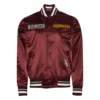 Washington commanders turn it up m full snap varsity jacket