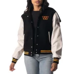 Washington Commanders Women’s Sailor Wool/Leather Jacket