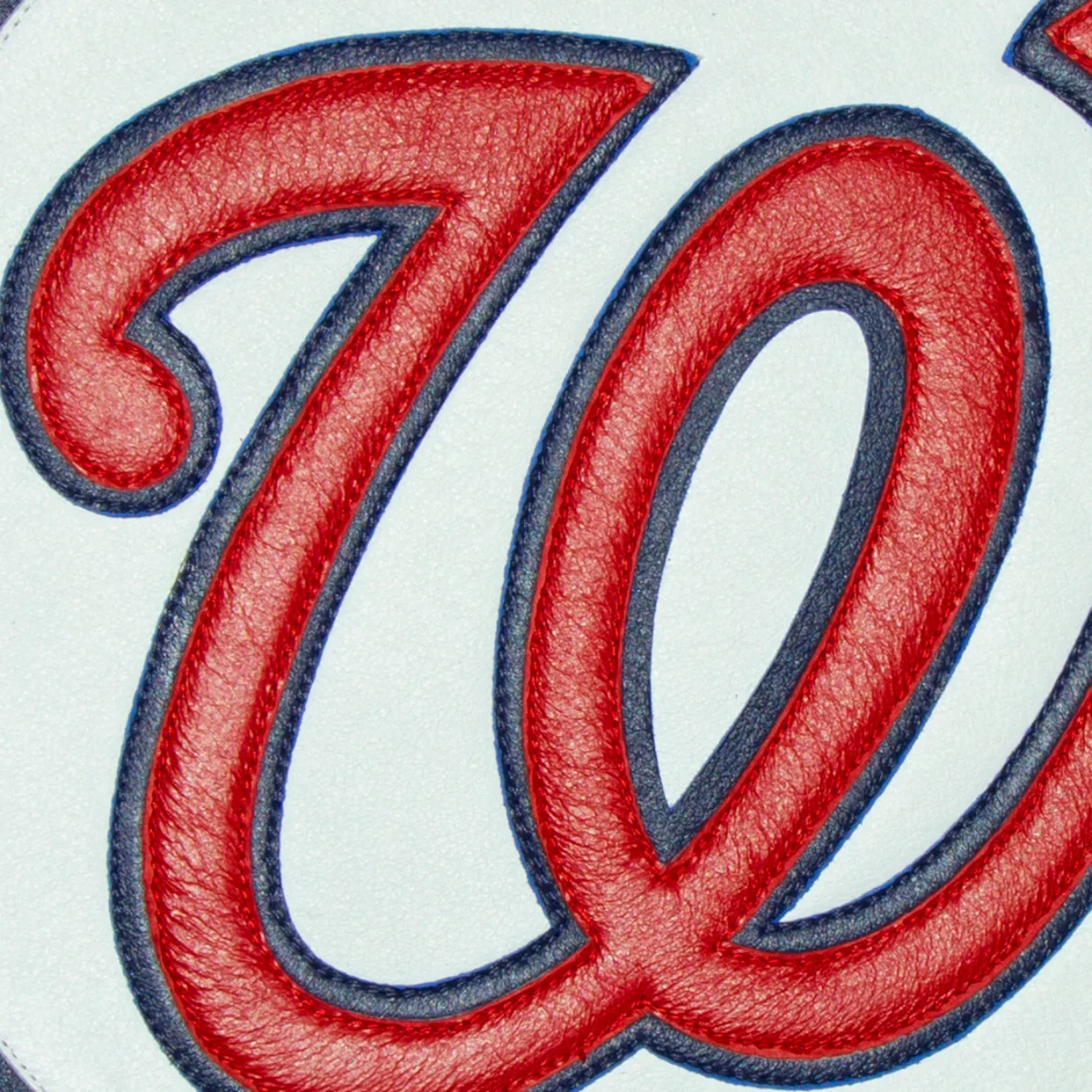 Washington nationals real leather varsity jacket red 3