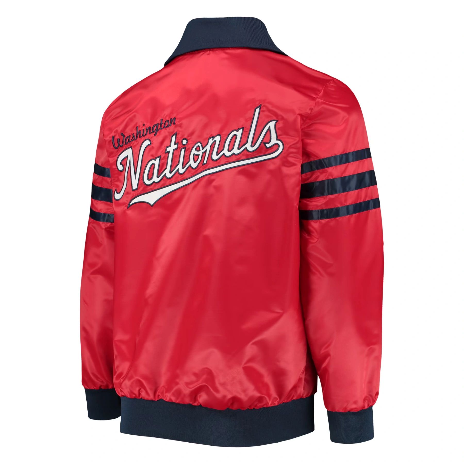 Washington nationals the captain ii satin varsity jacket red 2