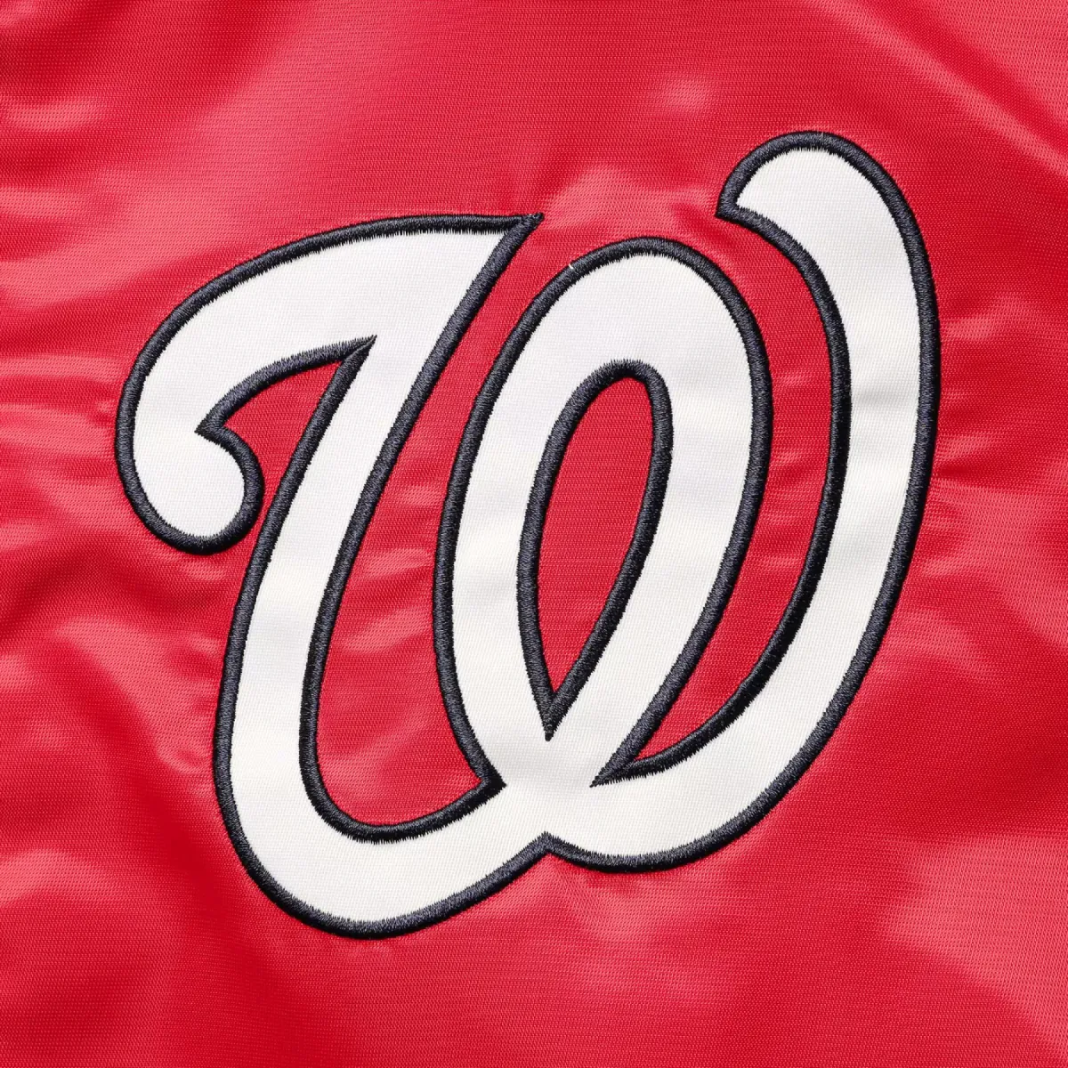 Washington nationals the captain ii satin varsity jacket red 3
