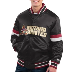 Washington wizards home game satin varsity jacket navy 2
