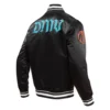 Washington wizards pro standard 2023 24 city edition black satin varsity jacket 2