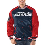 Washington Wizards Renegade Navy/Red Satin Jacket