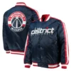 Washington wizards the offensive satin varsity jacket navy 3