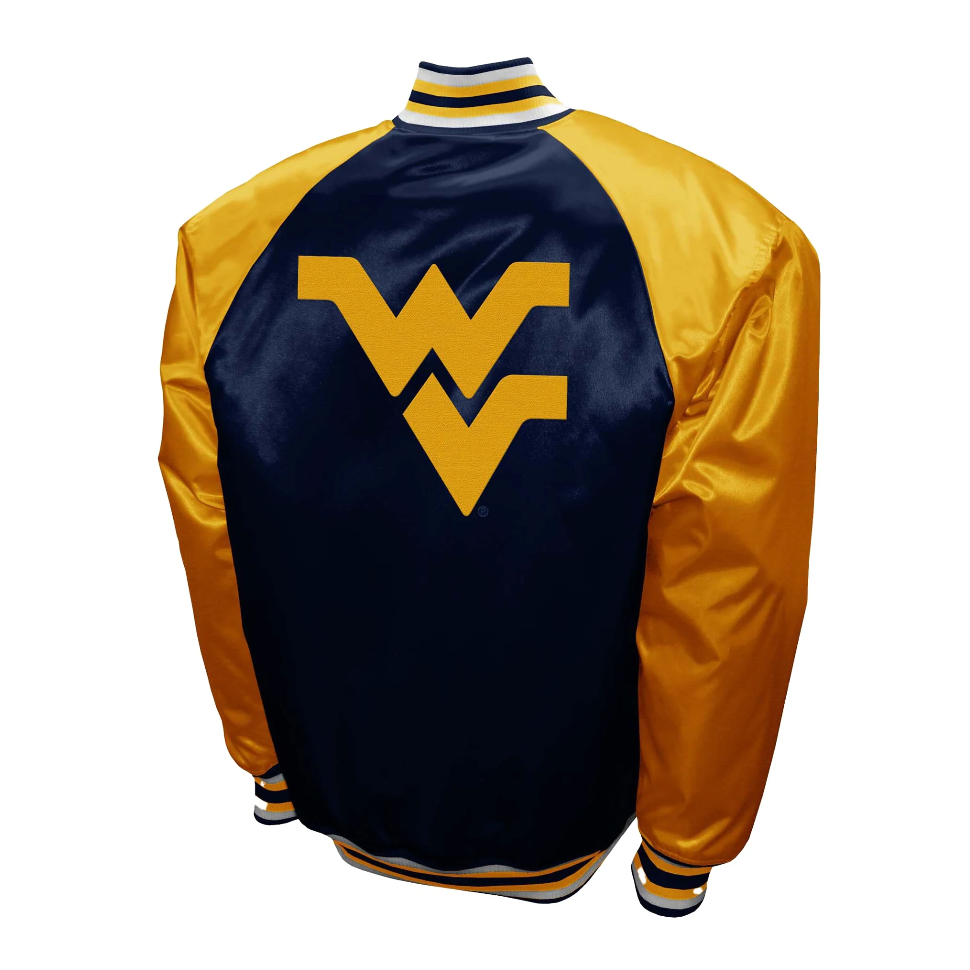 West virginia mountaineers franchise club the game satin varsity jacket 2