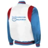 White blue houston oilers the all american satin jacket