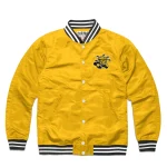Wichita State Shockers Logo Yellow Satin Jacket