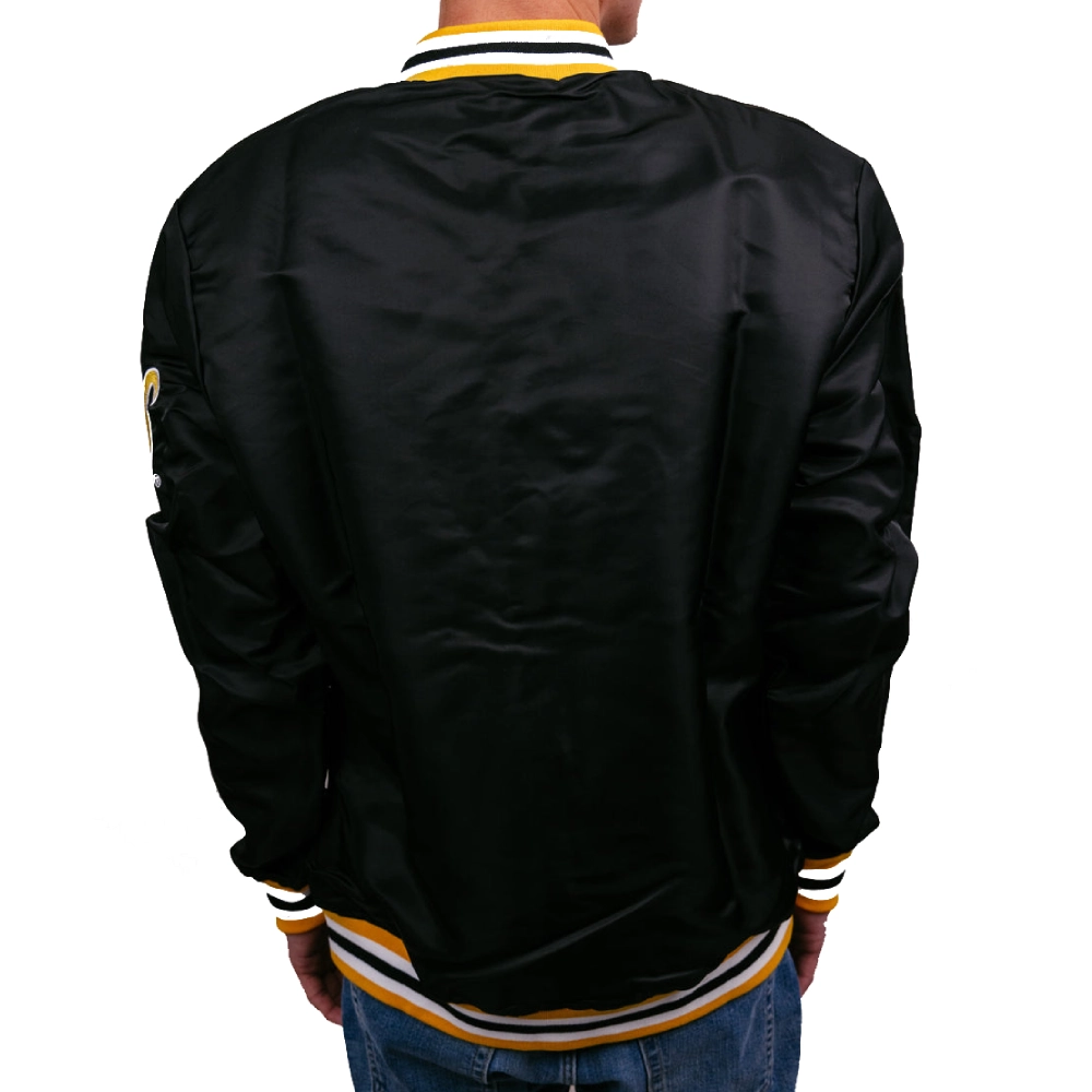 Wichita state shockers script vintage varsity jacket black 00 1