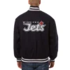 Winnipeg jets one color wool varsity jacket navy 1 1