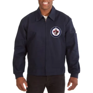 Winnipeg jets workwear full zip bomber jacket
