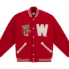 Wisconsin badgers 1952 authentic red wool varsity jacket