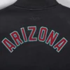 Womans arizona diamondbacks classic blackwhite wool leather varsity jacket 1