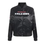 Atlanta Falcons Women's Classic Black Satin Jacket