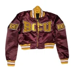 Bethune–Cookman Wildcats Women's Remix Maroon Satin Jacket