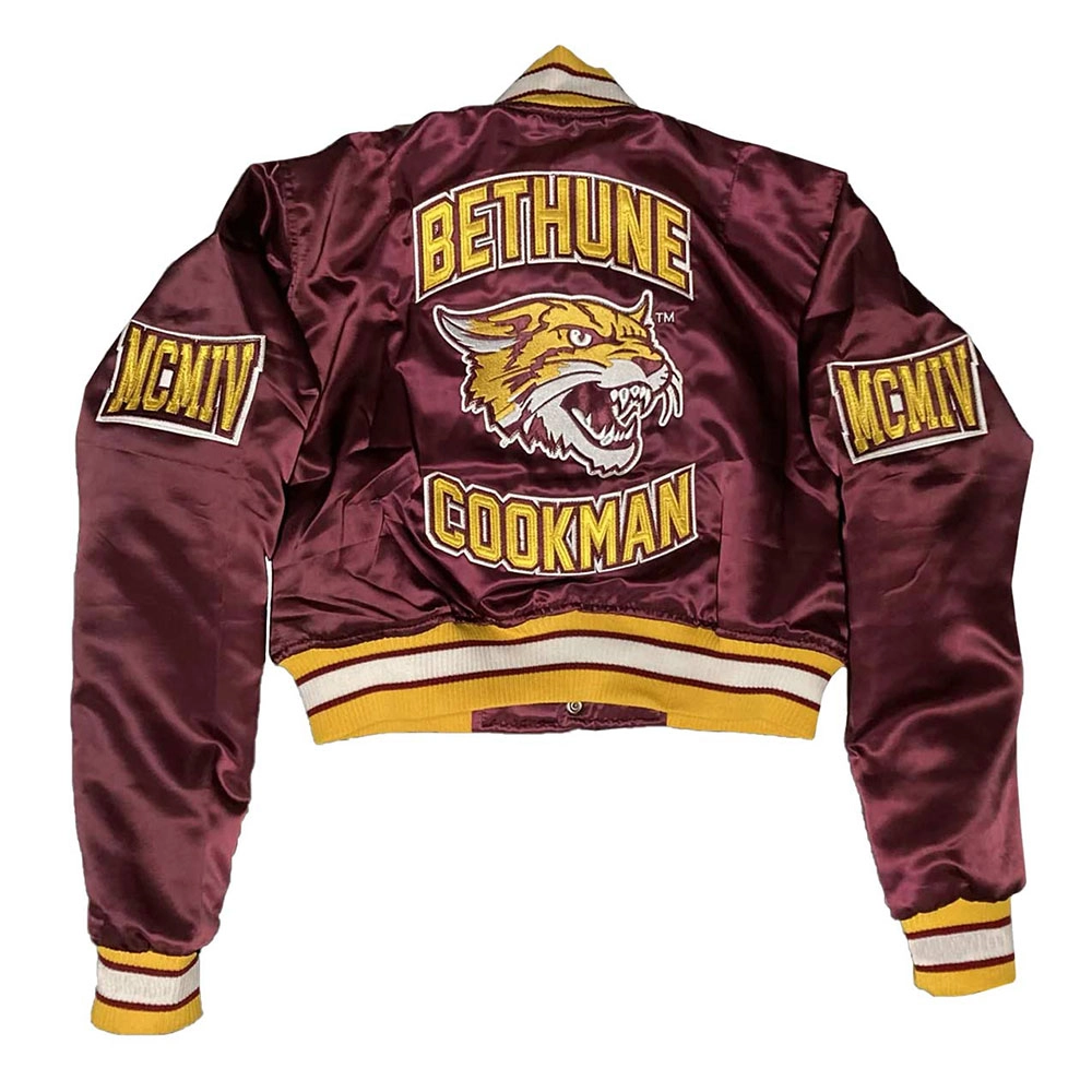 Womens bethunecookman wildcats campus remix varsity jacket