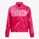 Boston Celtics Women's Triple Pink Satin Jacket
