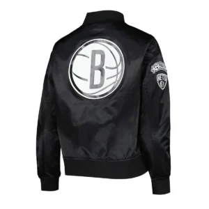 Womens brooklyn nets classics black jacket
