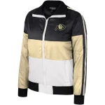 Colorado Buffaloes Women's Gold Color Block Polyester Jacket