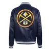 Womens denver nuggets retro satin jacket