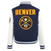 Womens denver nuggets retro varsity jacket