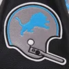 Womens detroit lions pro standard retro classic vintage white and black varsity jacket 7