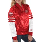 Women's Detroit Red Wings Tie Breaker Red Satin Jacket