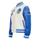 Womens golden state warriors crean wool varsity jacket