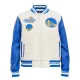 Womens golden state warriors retro classic rib wool varsity jacket