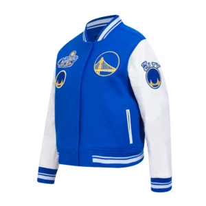 Womens golden state warriors retro classic wool varsity jacket