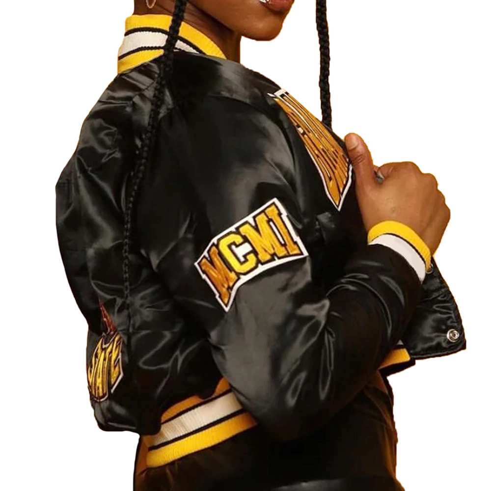 Womens grambling state tigers remix satin jacket