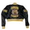 Womens grambling state tigers remix satin varsity jacket