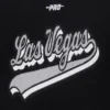Womens las vegas raiders script tail wool leather varsity jacket black 1