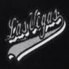 Womens las vegas raiders script tail wool leather varsity jacket black