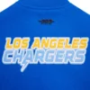 Womens los angeles chargers pro standard classic wool and leather varsity jacket 5