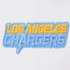 Womens los angeles chargers pro standard classic wool and leather varsity jacket 8