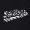 Womens los angeles kings script tail wool leather varsity jacket black 5