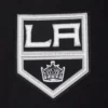 Womens los angeles kings script tail wool leather varsity jacket black 6