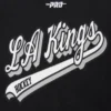 Womens los angeles kings script tail wool leather varsity jacket black 7