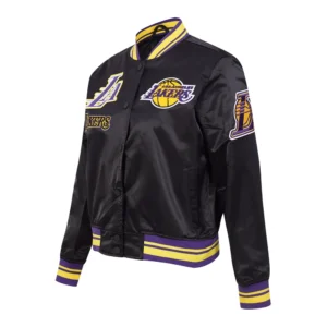Womens los angeles lakers retro classic black jacket