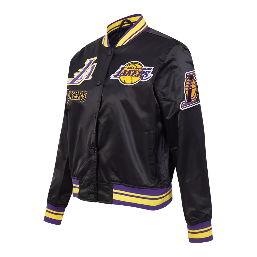Womens los angeles lakers retro classic black jacket
