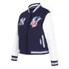 Womens new york yankees city ransom wool leather jacket