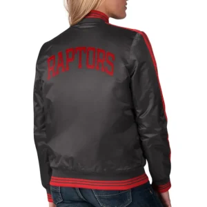 Womens toronto raptors overtime black varsity jacket