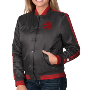 Womens toronto raptors overtime satin jacket