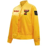 Tuskegee Golden Tigers Women's Classic Yellow Satin Jacket