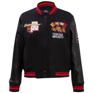 Womens tuskegee golden tigers homecoming varsity jacket
