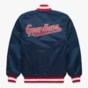 X cleveland guardians navy bomber jacket