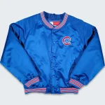 Chicago Cubs Vintage Youth Blue Satin Jacket