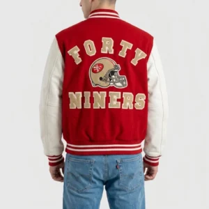 49ers 80s letterman varsity jacket