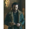 Aaron taylor johnson shearling jacket